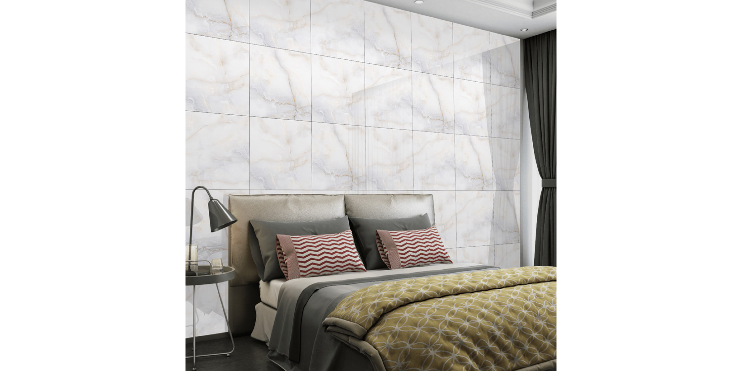 MAIMOON CERAMIC - Glossy Sky Onyx 60x60