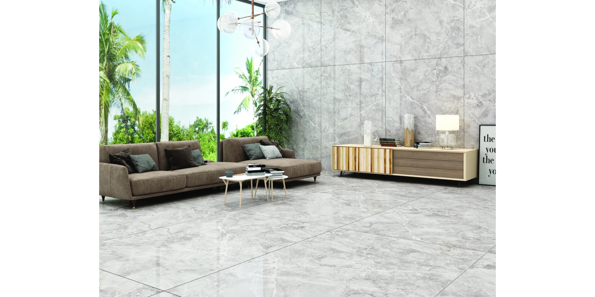 MAIMOON CERAMIC - Slabs Castel Grey 180х120